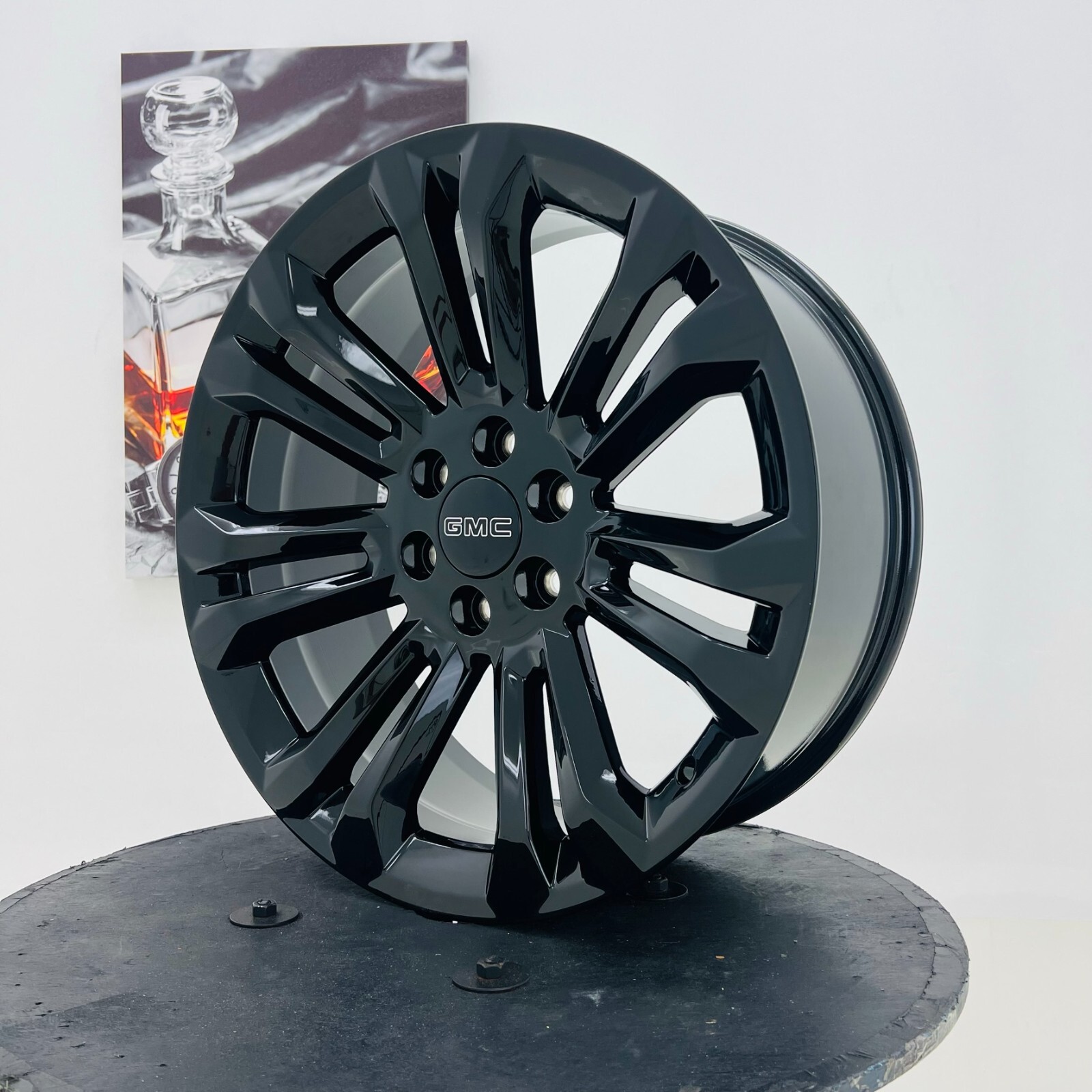 Black Cadillac Escalade 22 Wheels Rims Onyx Premium Platinum 2024 2023 ...