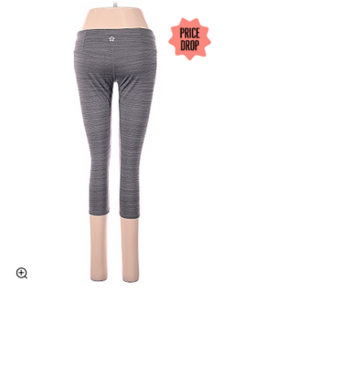 Leggings Capri Tuff Athletics – Fille – Gris – Taille L – Neuf Avec étiquettes