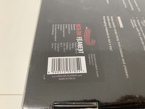 REDLINE FILAMENT PET-G Glitzer Perlblau, Olivgelb, Oxidrot, Blattgrün 1,75mm - Bild 10 von 10