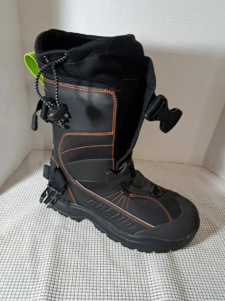 Bota de moto de nieve Castle Barrier pie derecho único para hombre verde defectos de repuesto Foto 2 de 4