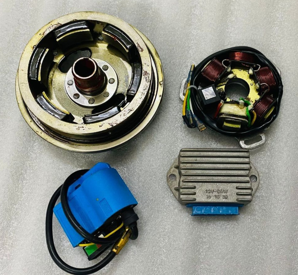 For Lambretta 12V Electronic Ignition Kit LI SX Flywheel K2 Stator Plate 4pcs