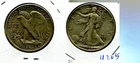 1938 D WALKING LIBERTY SILVER HALF DOLLAR VF 4265S