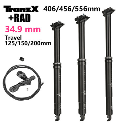 TranzX Internal Bicycle Dropper Post Seatpost 406/456