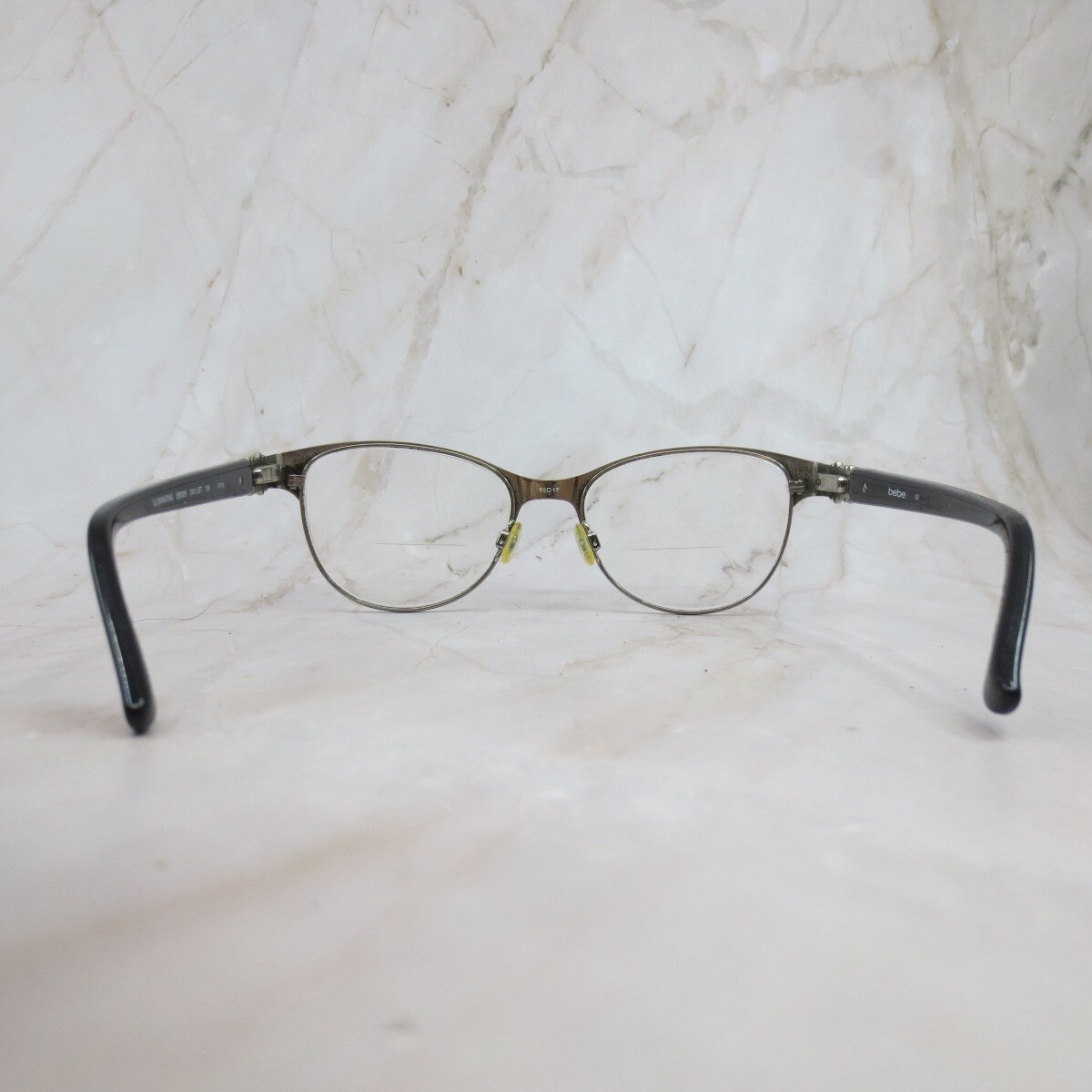 BEBE Eyeglasses BB5069 (001) JET 51-17-135 Frames Only Flex Hinges Designer bebe Eyeglasses BB 5220 001 Jet Lace, 55/16/140 at Amazon  main image 3