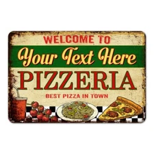 Personalized Name Pizzeria Wall Decor Gift Kitchen Decor Chef Gift 108120077001