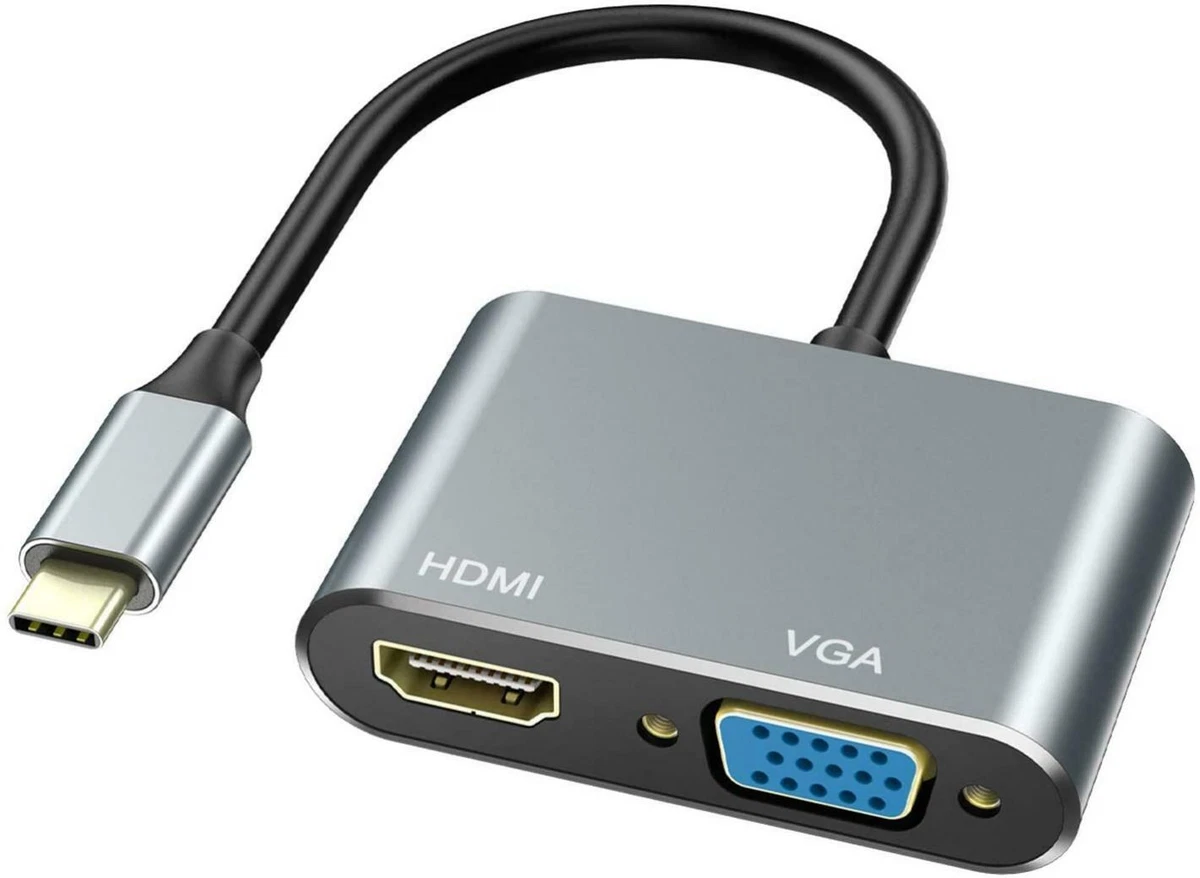 USB C to HDMI VGA Adapter