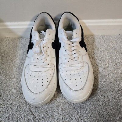 John Geiger GF-01 White Pebbled Leather Black Chenille GF 01 Sz 11