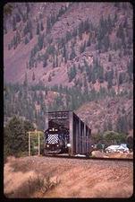 Original Rail Slide - MRL Montana Rail Link 332+ Paradise MT 9-29-2009 - Provia