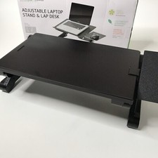 WorkEZ Adjustable Laptop Cooling Stand Lap Desk 16.5 x 11 Panel Black Ergonomic
