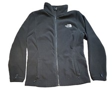 THE NORTH FACE Girls Full Zip Fleece Jacket Large 14/16 Black