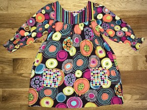 BAXTER-amp-Beatrice-BOUTIQUE-Girls-6-DRESS-Long-SEEVE-Mod-COTTON-Fall-WINTER-EUC