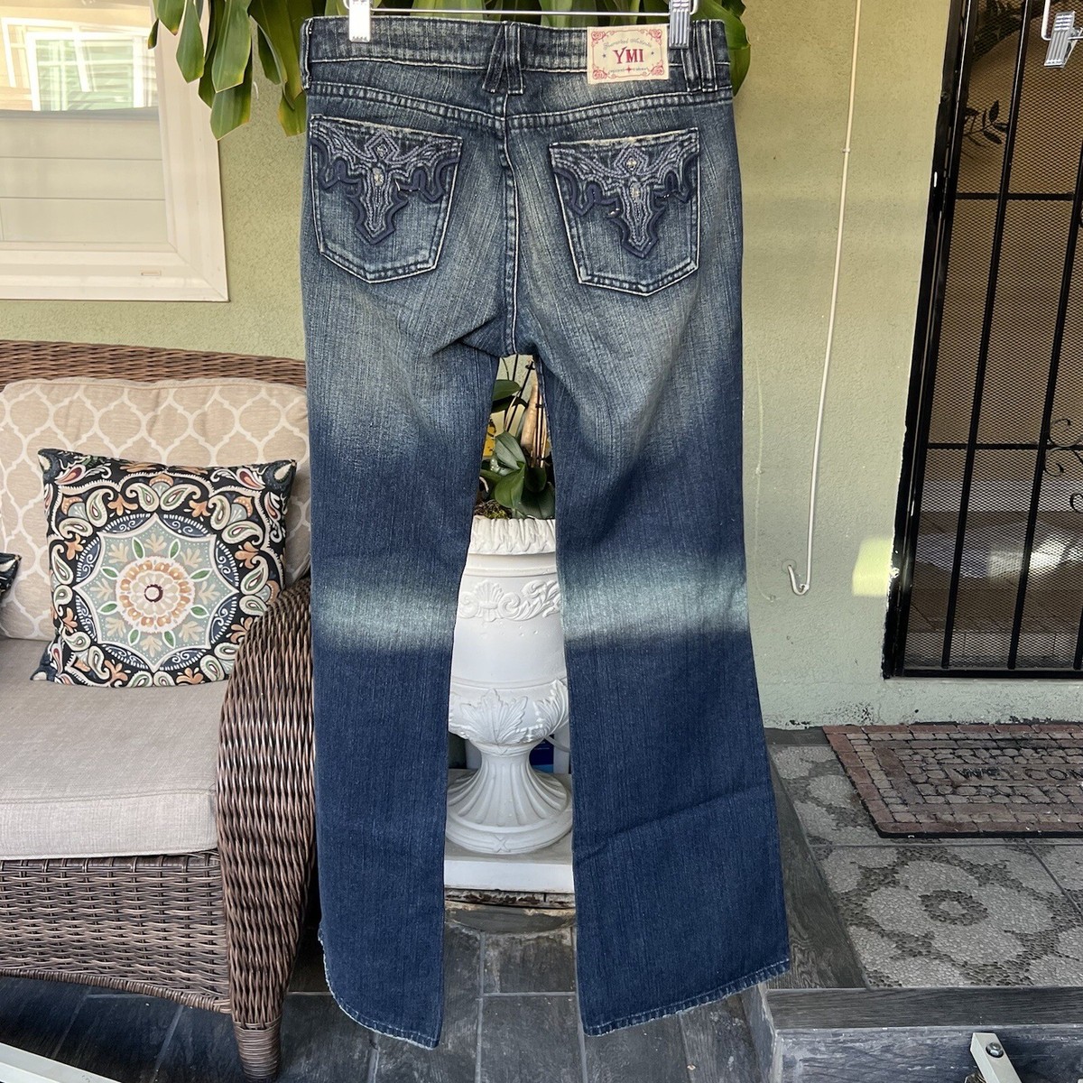 Vintage Y2K 2000s YMI Flare Denim Jeans Dark Wash Fade Vintage Y2K 2000s YMI Flare Denim Jeans Dark Wash Fade