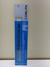 12  Delta Scroll Saw Blades 40-607 12.5 tpi  Made in USA   (1 pack of 12 Blades)
