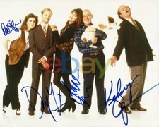 FRASIER CAST SIGNED 8X10 PHOTO X4 KELSEY GRAMMER JANE LEEVES DAVID HYDE PIERCE r