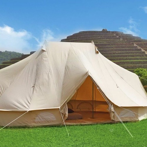 6m x 4m Cotton Canvas Emperor Bell Tent 