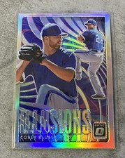 Corey Kluber 2020 Donruss Optic ILLUSIONS Silver Prizm #OI-9 Texas Rangers