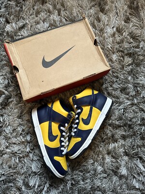 Size 8.5 - 1998 Nike Dunk High Michigan (Pre-SB)