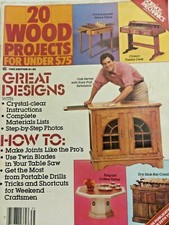 Vintage 1983 20 wood Projects Great Designs Joints Material Lists Instructions