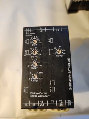 TELE GAMMA Überwachungsrelais, umgelabelt, 12A, 480V, gebraucht 