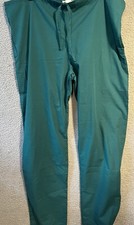 Spectrum Scrub Pants Unisex Size Medium Drawstring Green Pockets