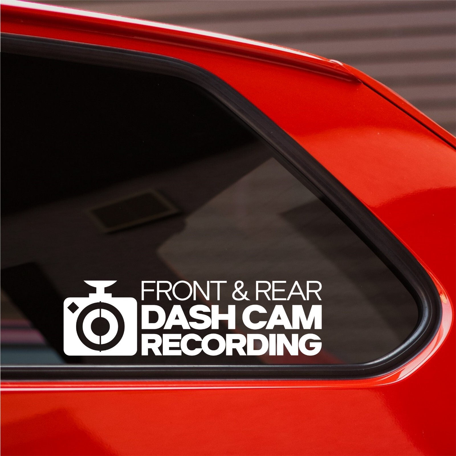 DASH CAM RECORDING Vehicle CCTV Security Sticker Car Van Taxi Window Vinyl Decal