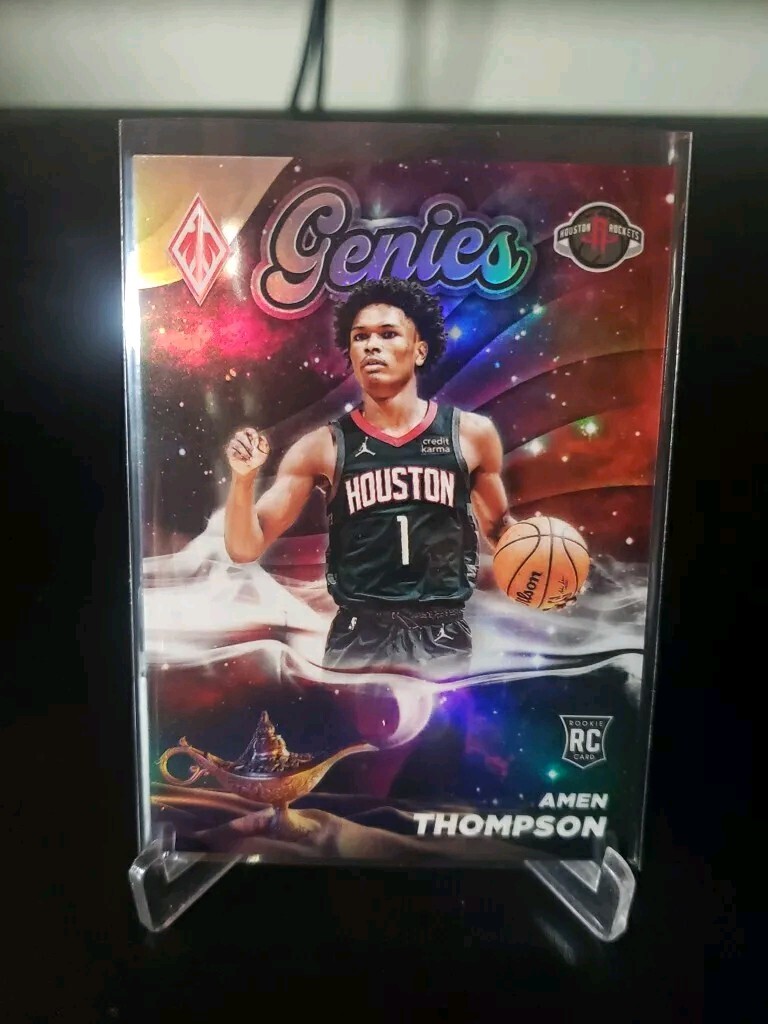 Amen Thompson 2023-24 Phoenix Rookie Genies Case Hit SSP. Rockets