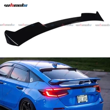GLOSS BLACK REAR WINDOW ROOF SPOILER VISOR FOR 22-2025 HONDA CIVIC HATCH V STYLE