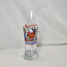 Spuds Mackenzie Beer Glass Vintage Bud Light Dog Summer Sports 7in Water Pilsner