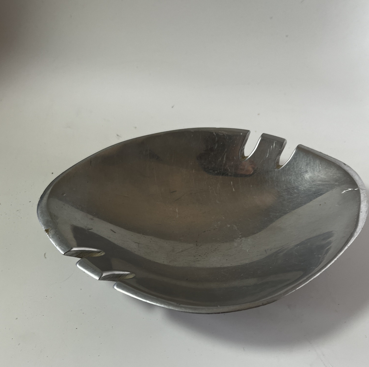 Vtg RARE Nambe' 763 Ashtray Aluminum 5.5