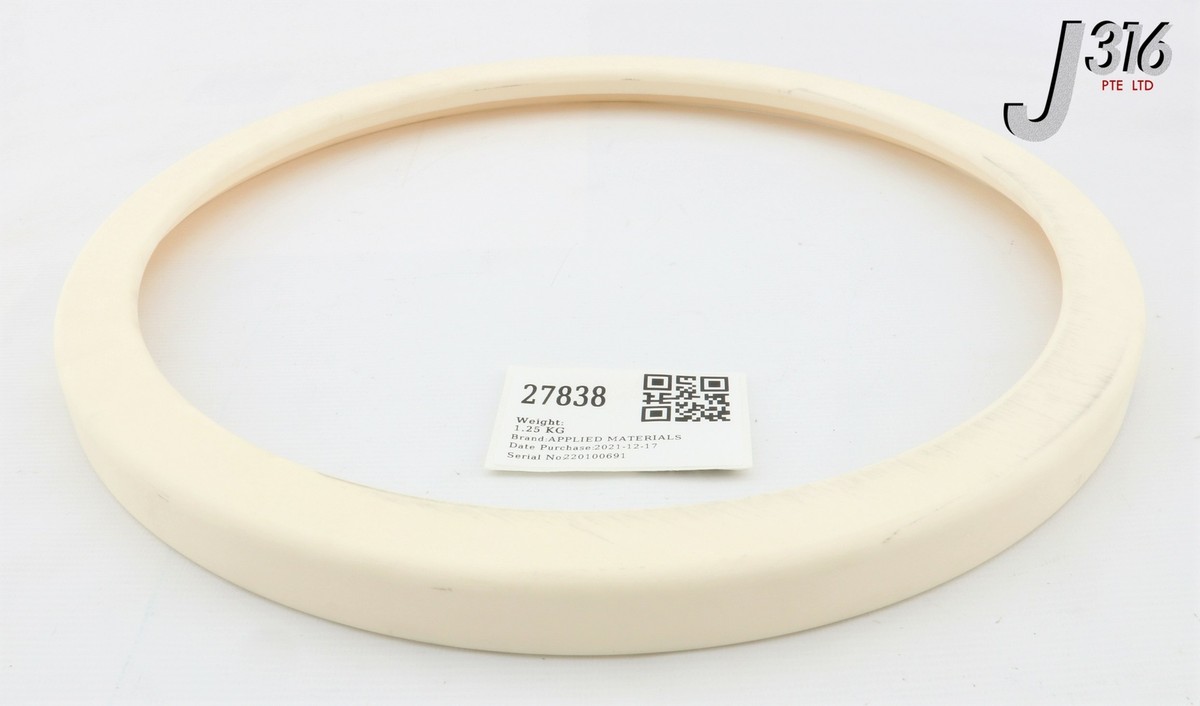 27838 APPLIED MATERIALS RING, COVER 300MM B101 (CERAMIC)TIN, HEA