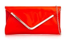 Women's Patent Leather Clutch bag Handbag Evening Party Envelope wedding prom