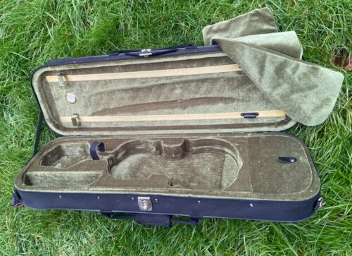 Violin Case + Hygrometer - Black/Green - SKY 4/4 Premium - Lightweight - Picture 1 of 5