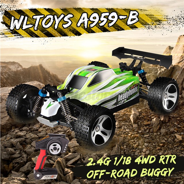WLtoys A959-b 2.4g 1/18 Scale 4wd 70km/h Electric RTR Off-road RC Car Toy USA for sale online | eBay