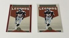 Andre Rison 2022 Legacy Legends Red #136 (036/299) & Base #136 Falcons