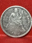 1875 Seated Liberty Dime 10 Cents 90% Silver U.S. Coin