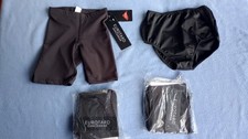 5 Lot Black High Waist Booty Shorts EUROTARD Brief Dance Size SC Child NEW