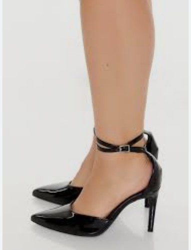 Scarpe Forever 21 donna taglia 7 nere a punta con cinturino alla caviglia - Foto 2 di 17