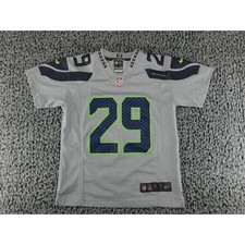 Nike Seattle Seahawks Earl Thomas 29 NFL Jersey Boys Small 8 Grey 542931-022