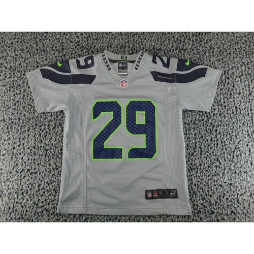 Nike Seattle Seahawks Earl Thomas 29 NFL Jersey Boys Small 8 Grey 542931-022
