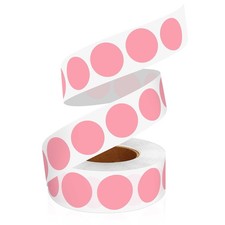 WANSTE 0.75 Inch Multi - Purpose Removable 0.75" 1Roll-1000pcs, Pink