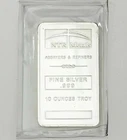 NTR Metals 10 oz .999 Fine Silver Bullion Bar 10 Ounces Troy - MINT