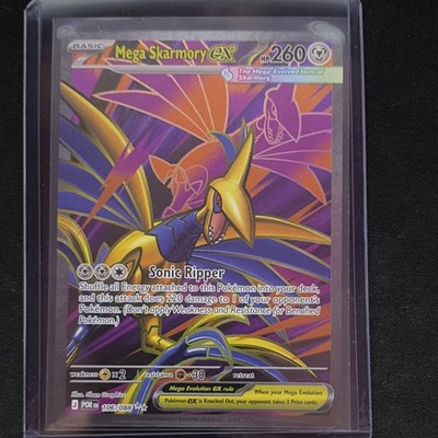 Pokémon Mega Skarmory EX POR 106/088 Basic Mega Evolution EX Card
