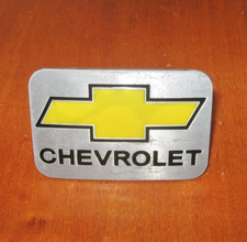 Metal Chevrolet Belt Buckle Accessory Silver Black Mustard Yellow Classic Car