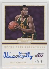 2016-17 Grand Reserve Upper Tier Signatures 47/99 Adrian Dantley #9 Auto HOF 2r7