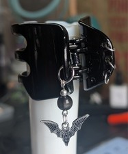large hair claw clips with bat charm for women