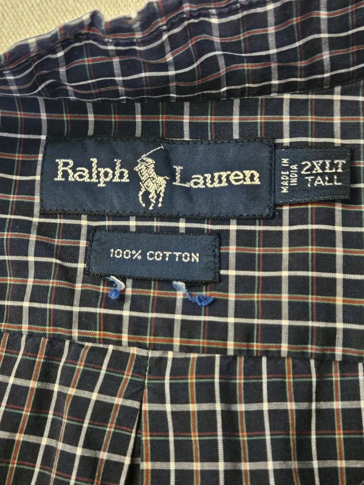 Polo Ralph Lauren Hombre Manga Larga, Abotonada, 100% Algodón, XXL Foto 3 de 4