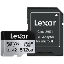 512GB Micro SD Card UHS-I C10 U3 V30 4K Full HD Up to 205 MB/s