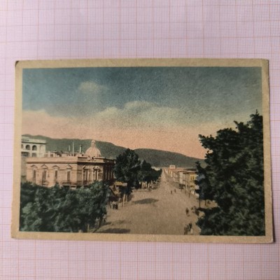 MESSINA - VIA GARIBALDI COLOR POSTCARD TRAVELLED - VINTAGE