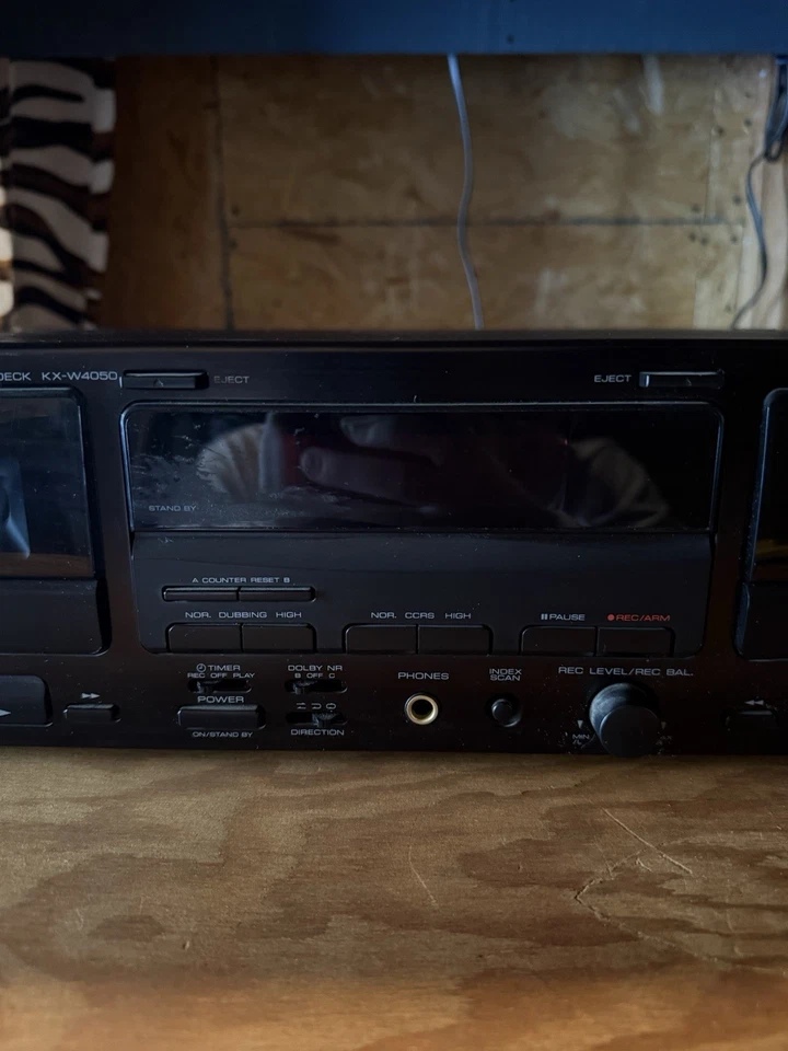 Kenwood KX-W6050 Estéreo Doble Cassette Deck con Dolby B/C y HX Pro Foto 2 de 4
