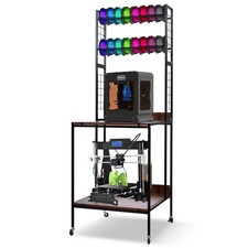 3D Printer Filament Storage Rack 4-Tier 3D Printer Stand with Storage